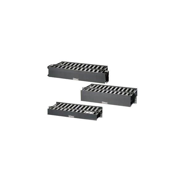 Panduit CABLE MANAGER HORIZONTAL, 1RMU 1.7"H X 19"W X 7.9"D WMPLSE
